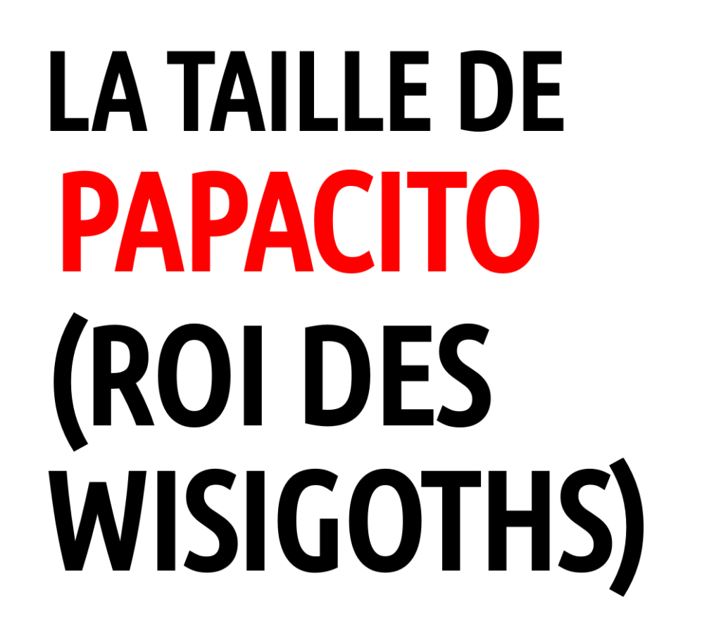 Taille Papacito